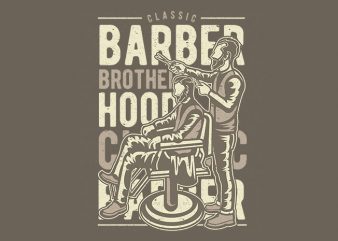 Barber Brotherhood vector design