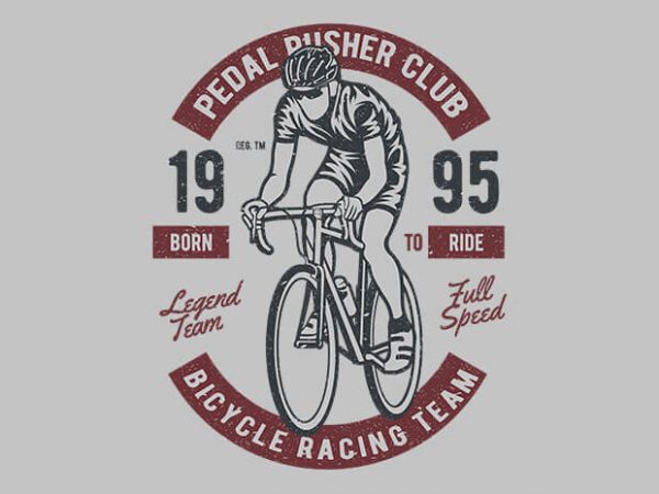 Bicycle racing team t shirt design