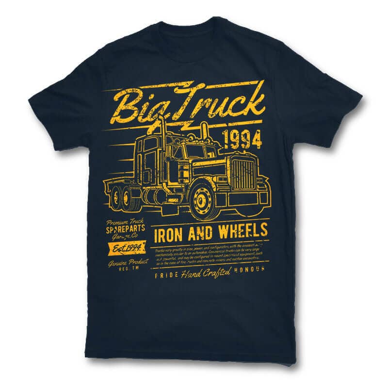 Big Truck 2 vector t shirt design tshirt design for merch by amazon