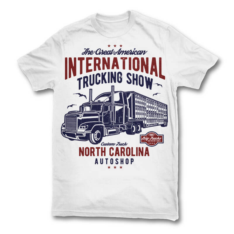 Big Truck t shirt design tshirt design for merch by amazon