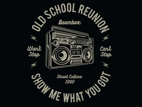 Boombox vector t shirt design