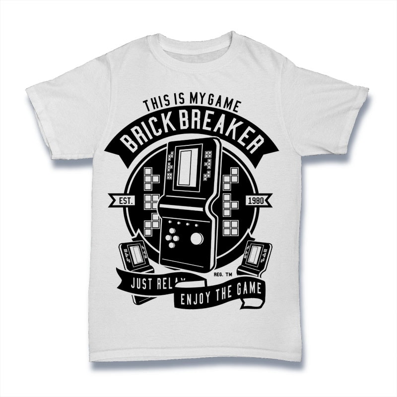 Brick Breaker tshirt designs for merch by amazon