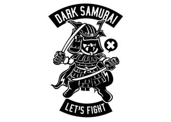 Dark Samurai vector shirt design