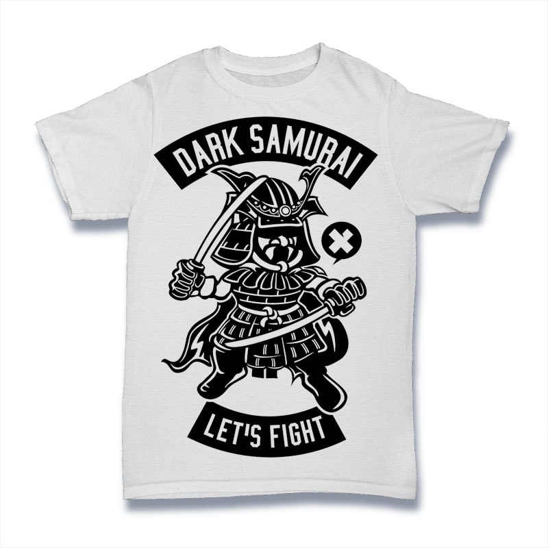 Dark Samurai vector t shirt design