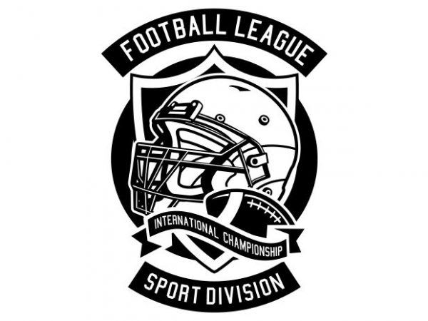 Football league buy t shirt design for commercial use