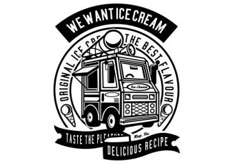 Ice Cream Truck tshirt design for sale