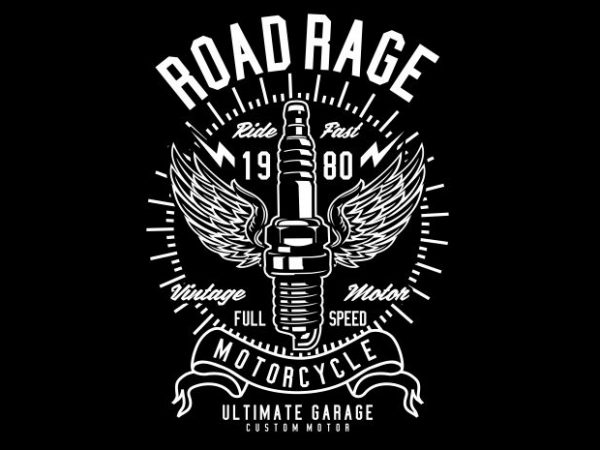 Road rage commercial use t-shirt design