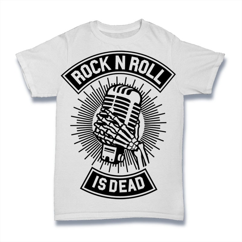 Rock N Roll Is Dead buy t shirt designs artwork