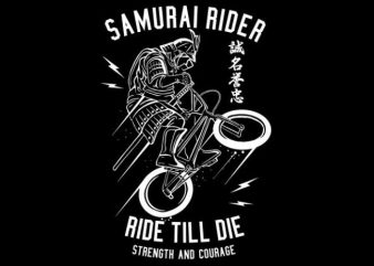 Samurai Rider tshirt design for sale