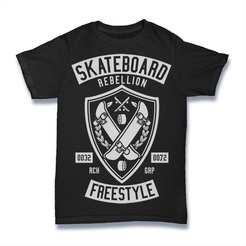 Skateboard Rebellion buy t shirt designs artwork