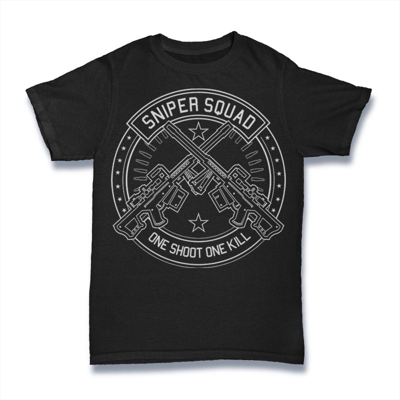 Sniper Squad buy t shirt designs artwork