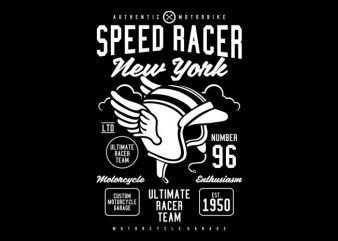 Speed Racer commercial use t-shirt design