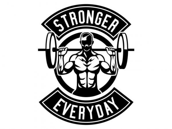 Stronger everyday buy t shirt design for commercial use