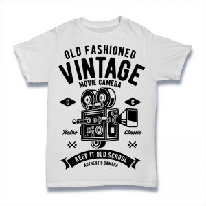 Vintage Movie Camera tshirt design vector - Buy t-shirt designs