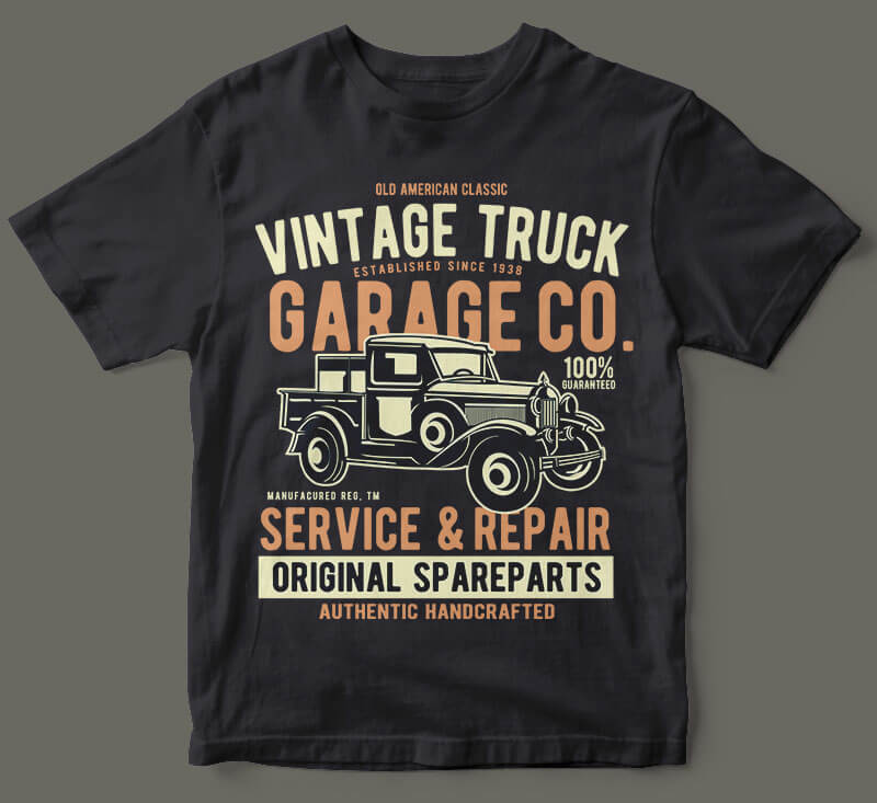 Vintage Truck vector t shirt design vector shirt designs