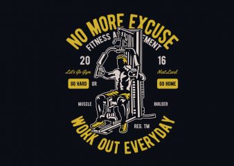 Work Out Everyday vector t shirt design