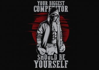 Your Biggest Competitor vector t shirt design artwork