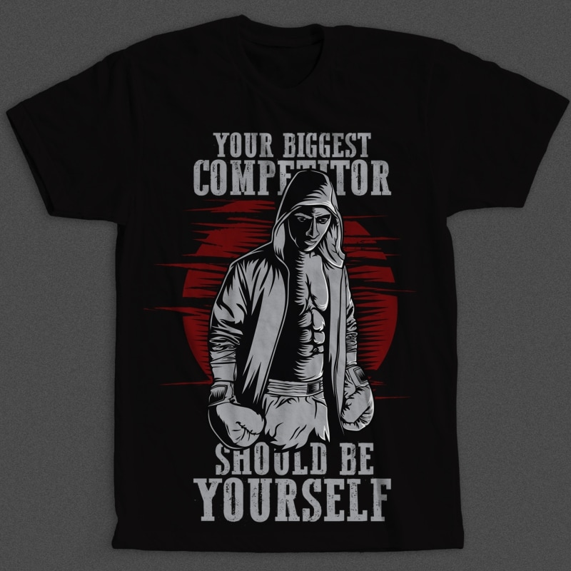 Your Biggest Competitor t shirt designs for merch teespring and printful