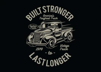 Built Stronger t shirt design