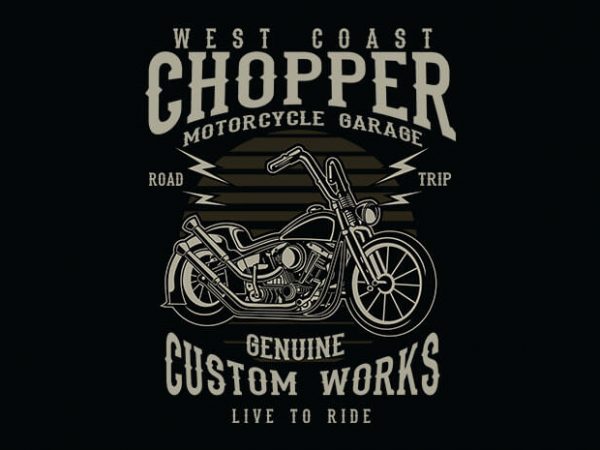 Chopper t shirt design