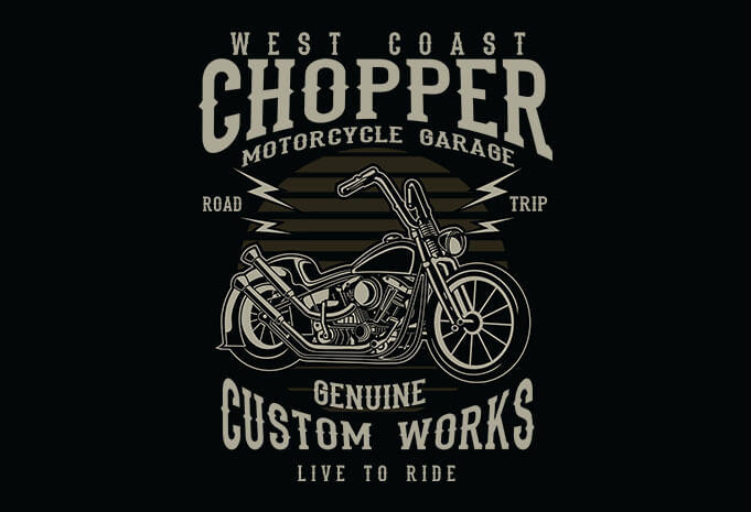 Chopper t shirt design - Buy t-shirt designs