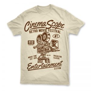 Cinema Scope t shirt design - Buy t-shirt designs