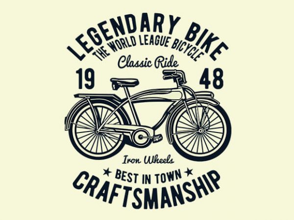Classic bicycle t shirt design