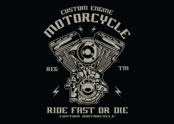 Custom Engine t shirt design