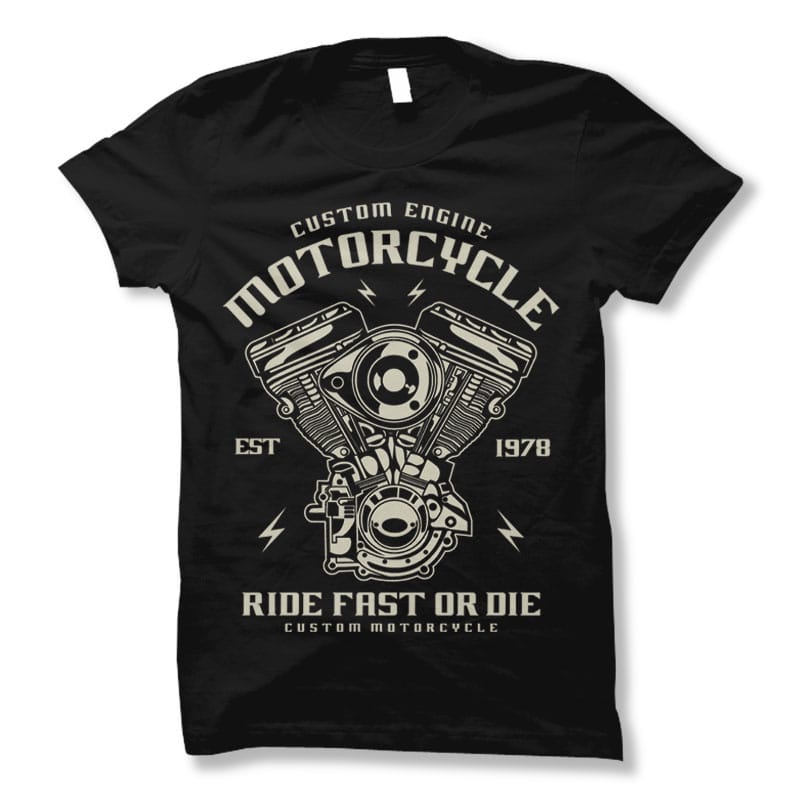 Custom Engine t shirt design vector t shirt design