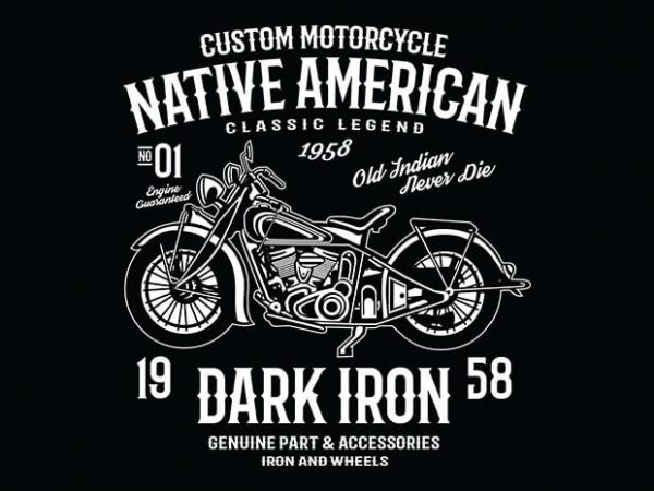 Dark iron t shirt design