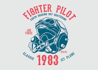 Fighter Pilot tshirt design