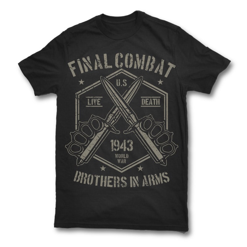 Final Combat tshirt design vector shirt designs