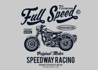 Full Speed t shirt design