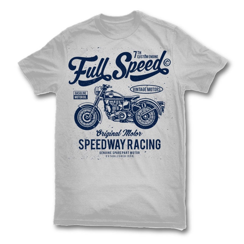 Full Speed t shirt design t shirt design png