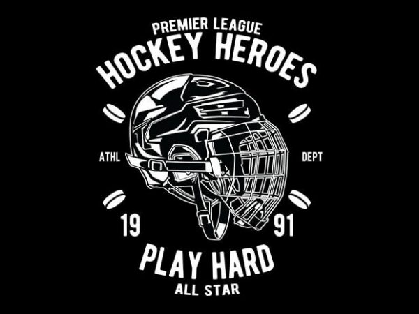 Hockey heroes tshirt design