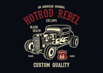 Hot Rod Rebel t shirt design