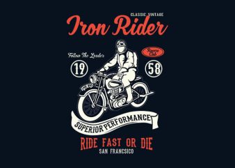Iron Rider t shirt design