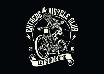 Let’s Ride Bike t shirt design
