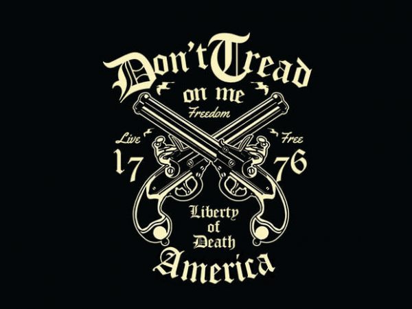 Liberty of death t shirt design