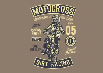 Moto Cross t shirt design