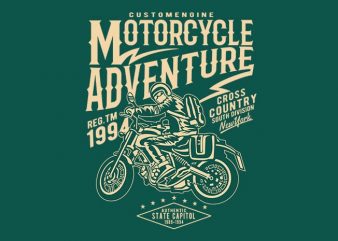 Motorcycle Adventure t shirt design