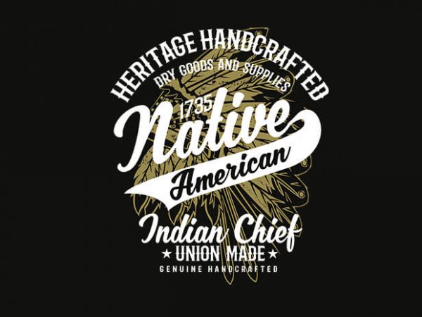 Native american 2 t shirt design