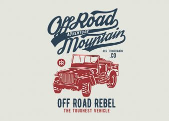 Off Road Jeep t shirt design