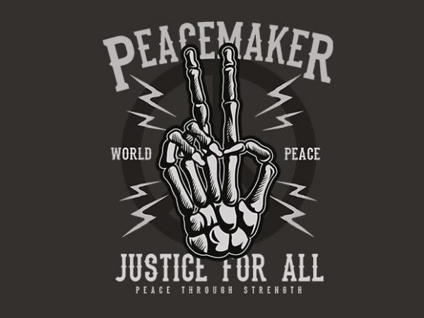 Peace Maker t shirt design Peace Maker t shirt design