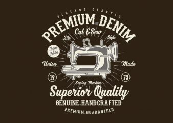 Premium Denim tshirt design