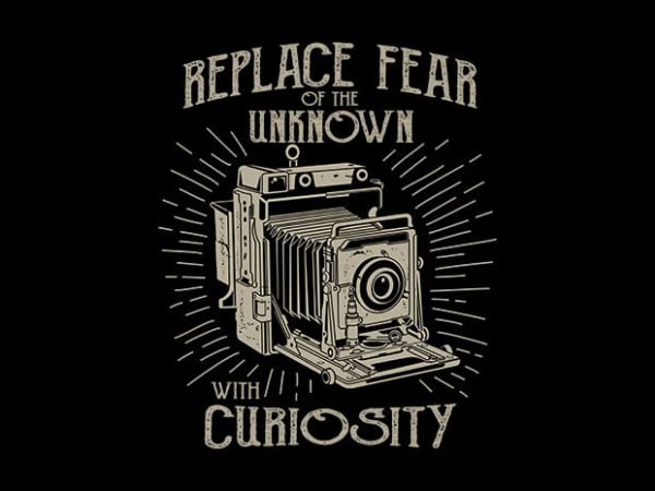 Replace fear tshirt design