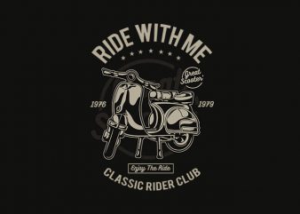 Ride With Me tshirt design