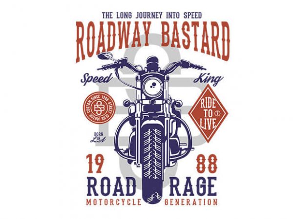 Roadway Bastard tshirt design Roadway Bastard tshirt design