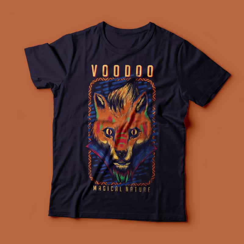 Voodoo Fox t shirt designs for teespring
