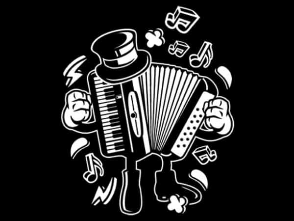 Accordion vector t-shirt design